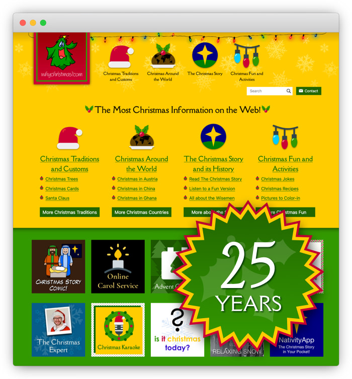 Visit WhyChristmas.com - the most Christmas information on the web!