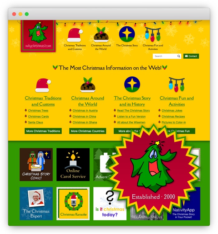 Visit WhyChristmas.com - the most Christmas information on the web!